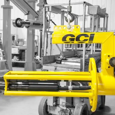 GCI Engineered Solutions end of hook twin spindle torque reaction system