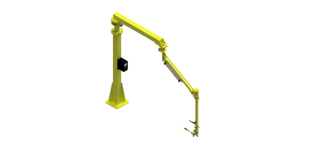 CAD graphic of a 1000 Nm GCI Torque Reaction arm