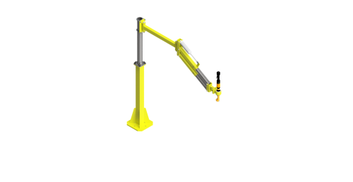CAD model of a GCI torque arm with a 275 Nm capacity