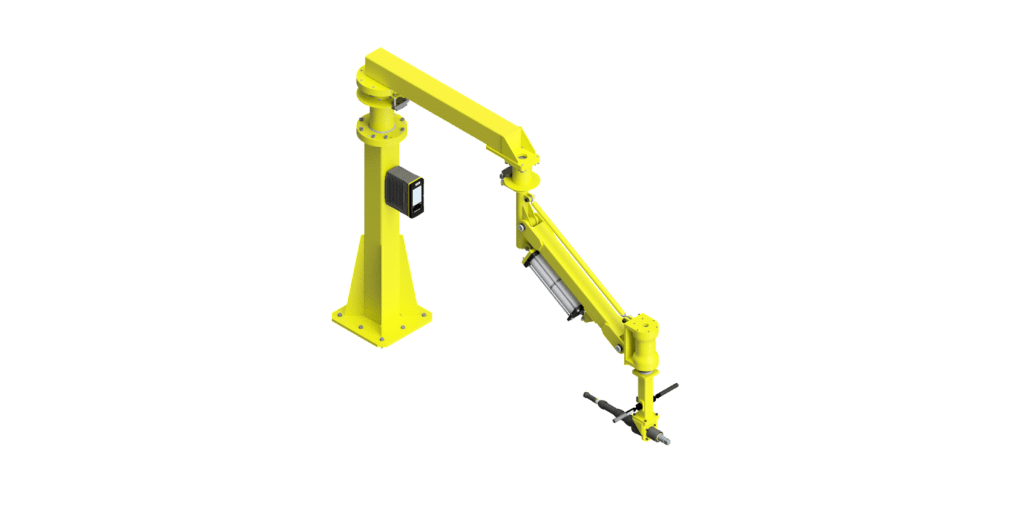 CAD graphic of a 3000 Nm GCI torque reaction arm