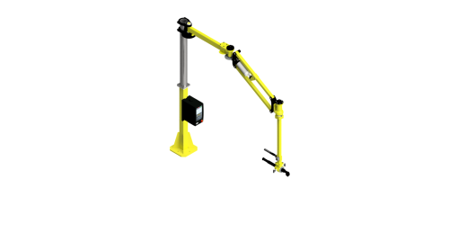 CAD rendering of a GCI torque arm with a 375 Nm capacity