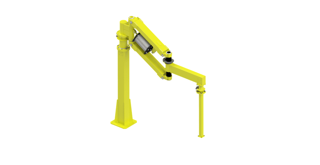 CAD graphic of a 4000 Nm GCI torque reaction arm