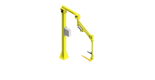 CAD model of a GCI torque arm with a 400 Nm capacity