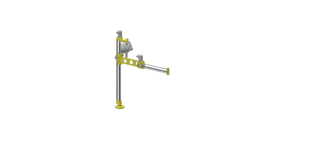 3d graphic of a GCI T50AS aluminum slide torque reaction arm