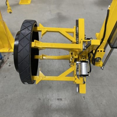 Side view of the tool rotation