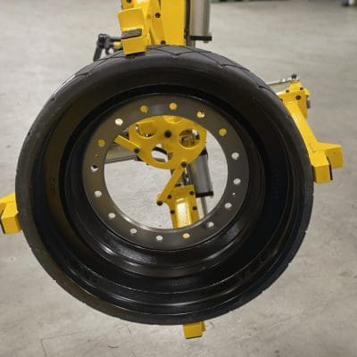 Rear view of the tool rotation