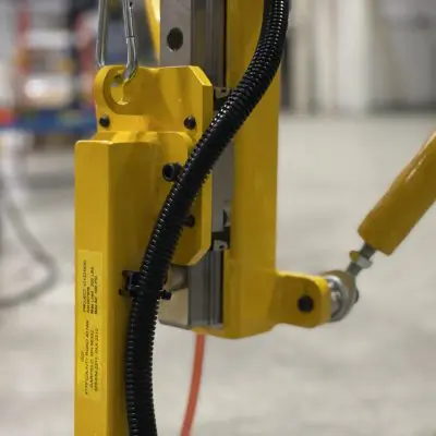View of the linear balance handle from the bottom