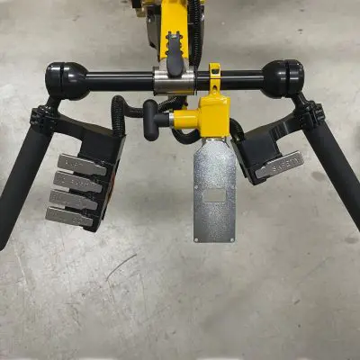 Operator controls with hoist control mount