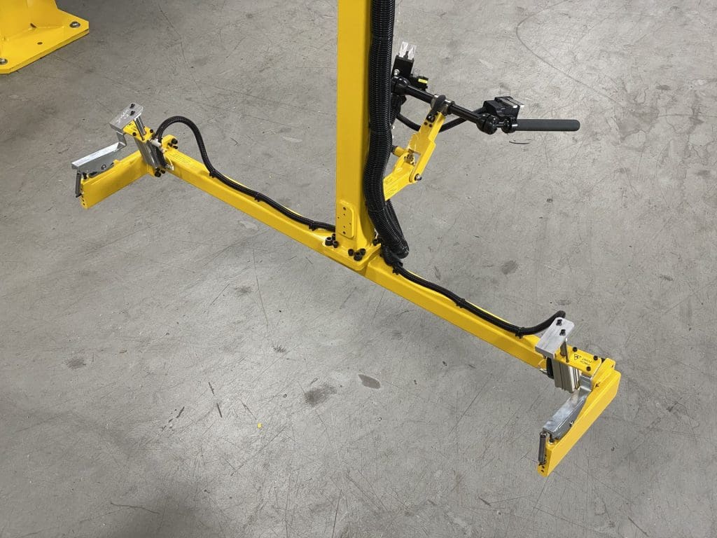 A custom end effector for AC coil material handling