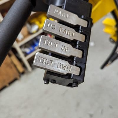 Operator control levers