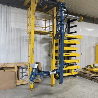 Stacker style seat manipulator