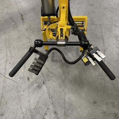 Operator at the controls