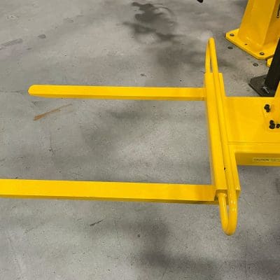 Pallet fork end tooling