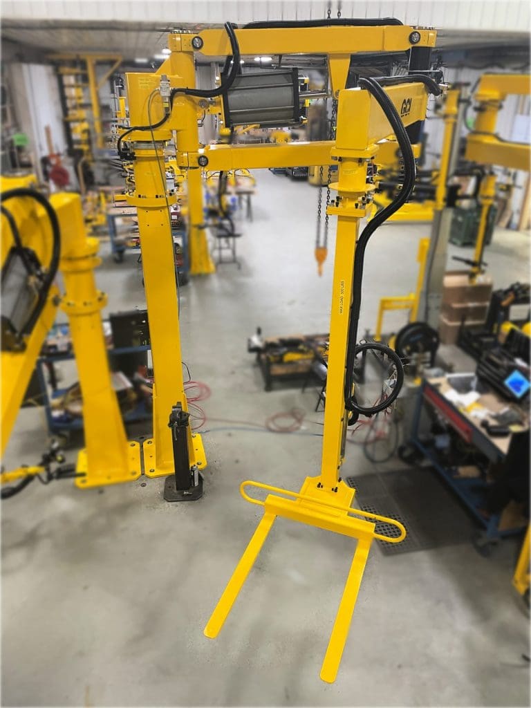 Pallet fork industrial manipulator