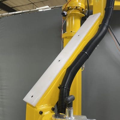 Delrin pad to prevent damage from bumping the main assembly