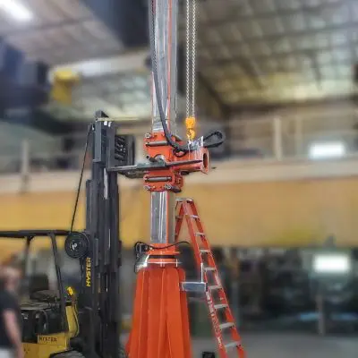 Takedown process for moving the manipulator