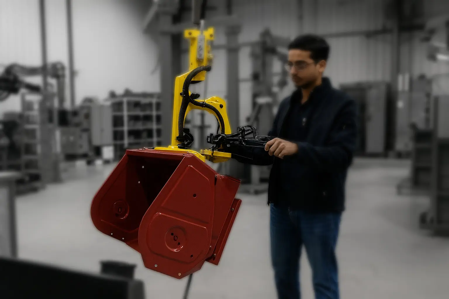 Hook-Mounted Manipulator for a Snowblower Guard