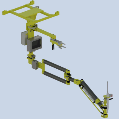 Overhead carbon fiber smart torque arm