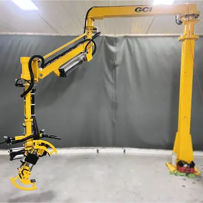 Manipulator arm with rotary actuator gripper